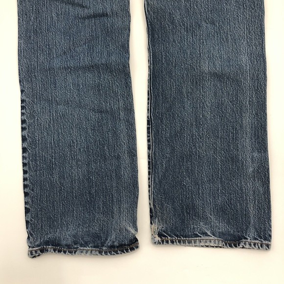 Cremieux Relaxed Denim Jeans Mens 30/32 x 29.5 Straight Blue Distressed *FLAW - Picture 6 of 12